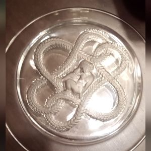 Signed lalique vintage small plate